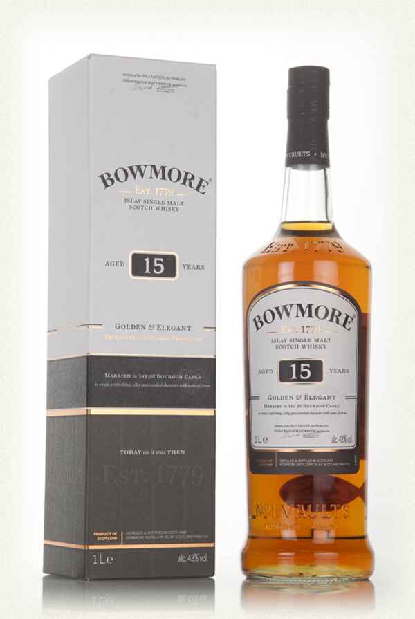 Bowmore 15 golden & elegant