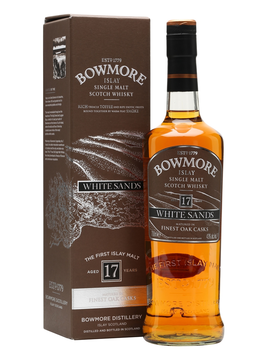 Bowmore 17 white sands matured in finest oak casks