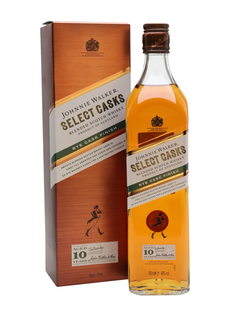 Johnnie Walker selects casks rye cask finish