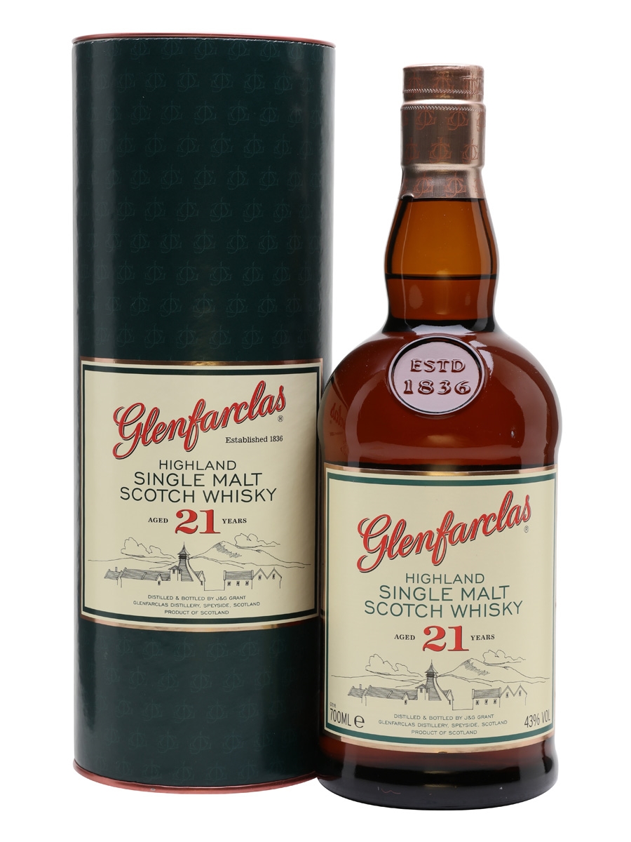 Glenfarclas Highland single malt Scotch whisky 21