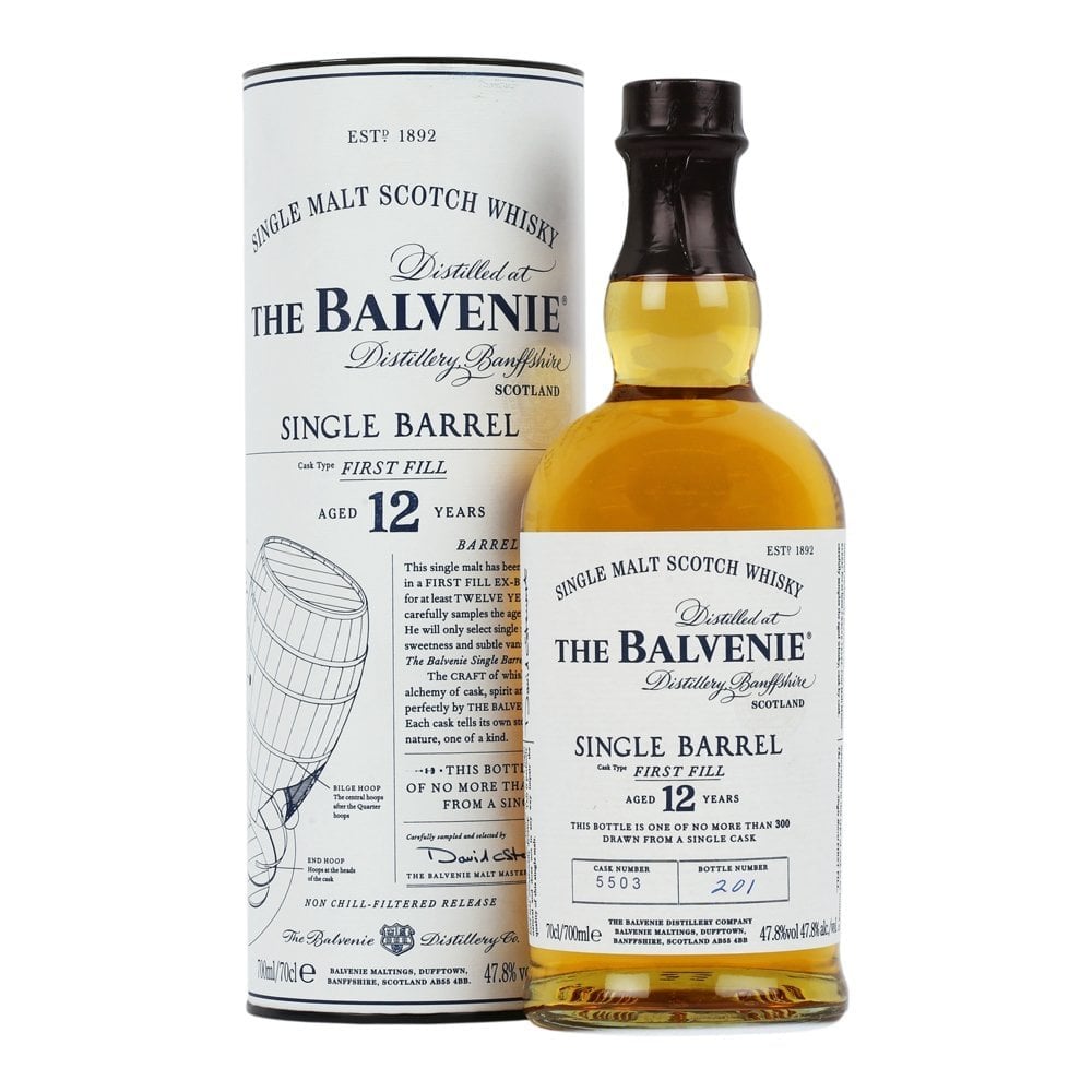 The Balvenie single barrel first fill 12