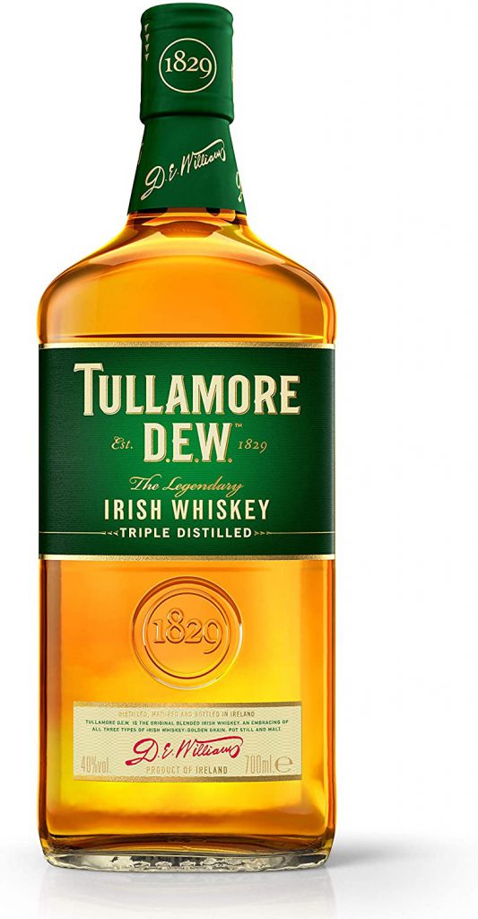 Tullamore D.E.W. Irish whiskey Triple Distilled