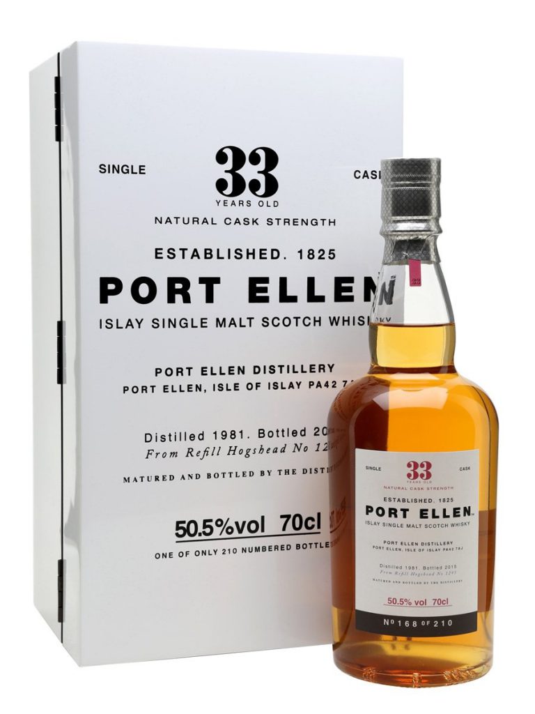 Port Ellen 1981 Aged 33 Years Old Natural Cask Selection