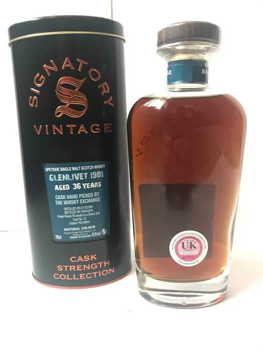 Signatory Vintage Glenlivet 1981 Aged 36 Years