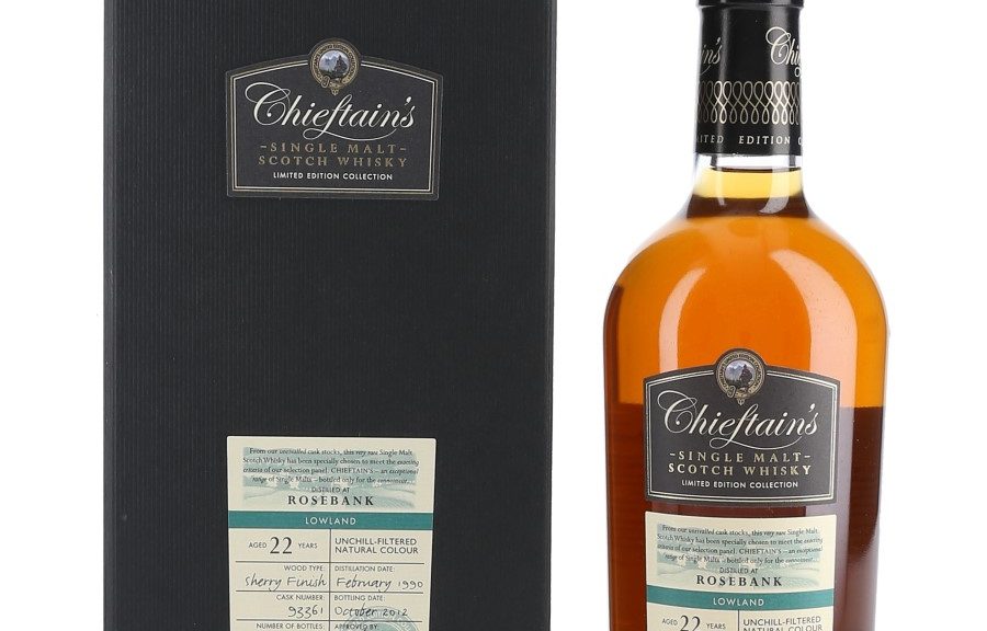 Chieftain Rosebank 22 Year Old Single Malt Whisky